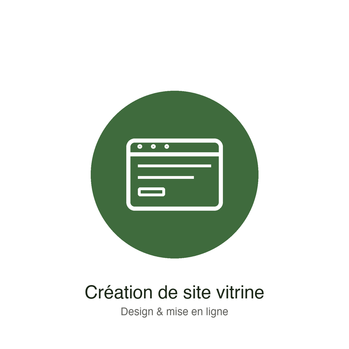 Icône création de site internet vitrine — Poire Communication