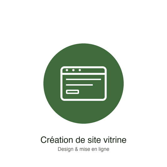 Icône création de site internet vitrine — Poire Communication